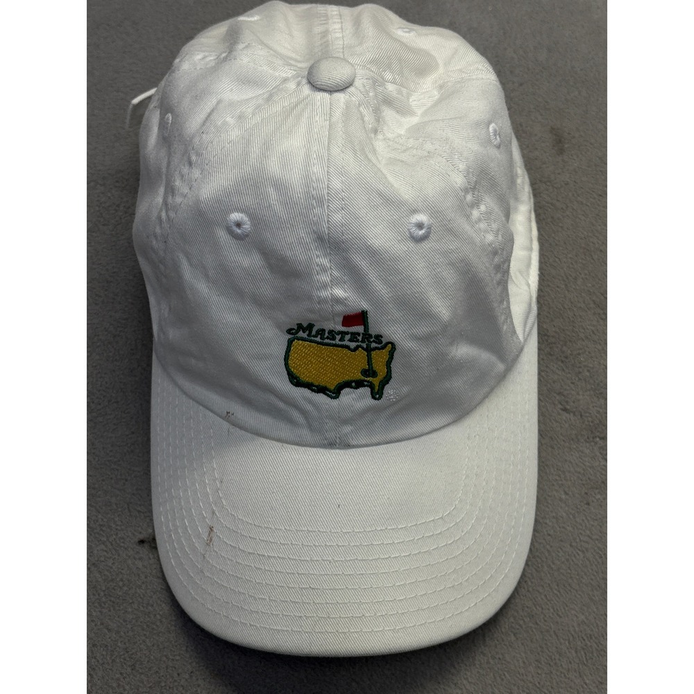 Masters Golf Tournament Embroidered White Cotton Dad Hat American Needle